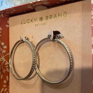 Lucky Brand Silver Hoop Earrings